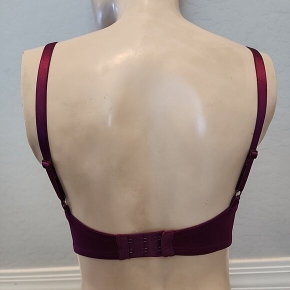 Maidenform Bra 34D Red Underwire Padded Push Up SE5757 - Picture 3 of 5